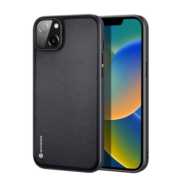 Dux Ducis Fino Cover iPhone 14 Plus Sort Nylon Betræk