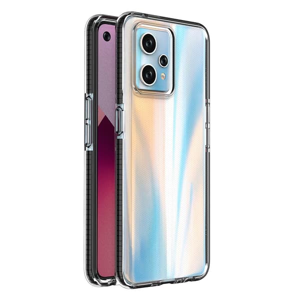 Realme 9 Pro+ / Realme 9 kevyt suojakotelo musta silikonikehys