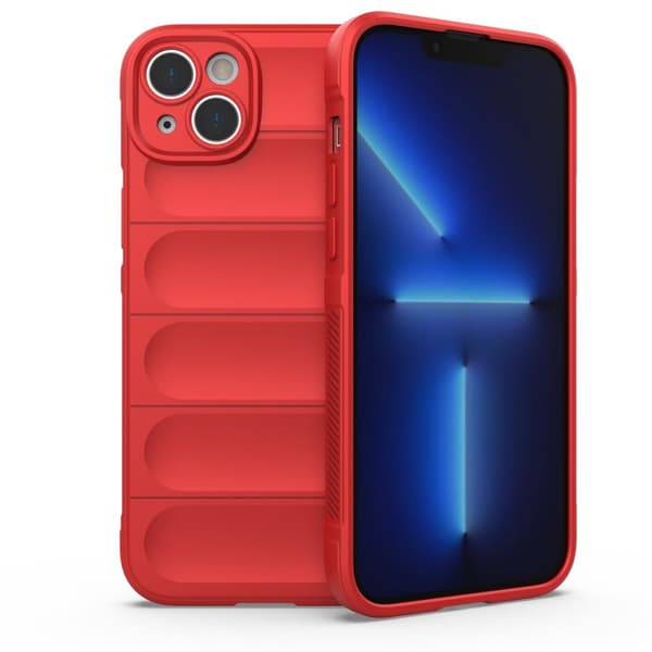 Beskyttende Flexibel Cover til iPhone 14 Plus Rød