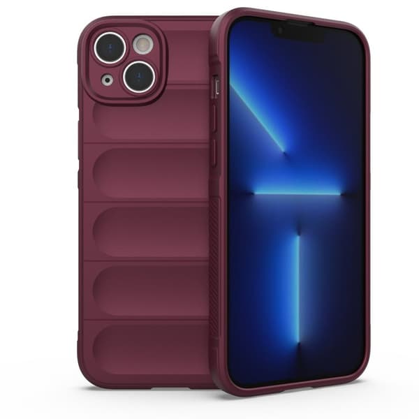 Elastisk Panser Etui til iPhone 14 Plus i Børdeaux Rød