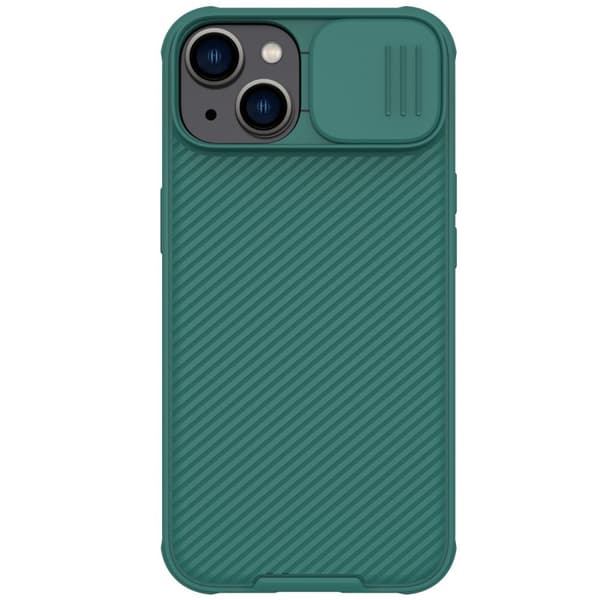 Nillkin CamShield Pro Cover til iPhone 14 Plus - Grøn Pansret Kamerabeskyttelse