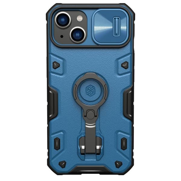 Nillkin CamShield Armor Pro Magnetisk Cover til iPhone 14 Plus med Kamera Beskyttelse MagSafe - Blå