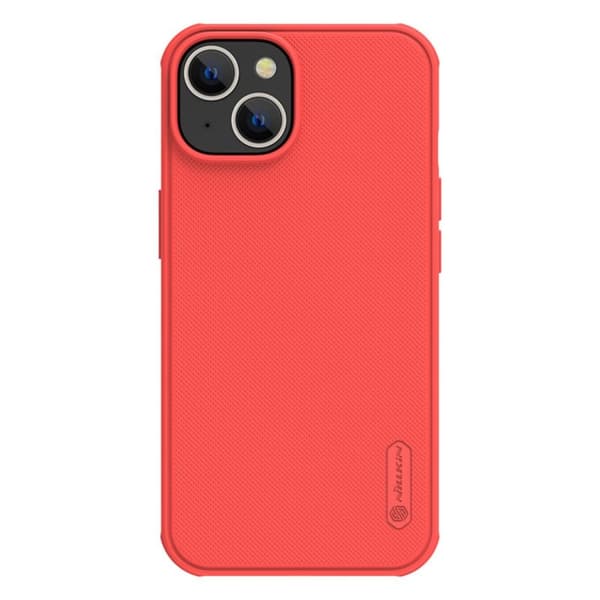 Nillkin Super Frosted Shield Pro Cover til iPhone 14 Plus Bagsideetui Rød