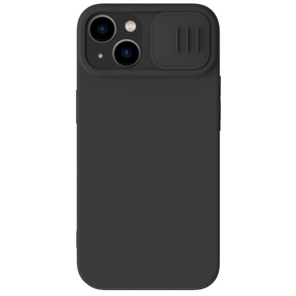 Nillkin CamShield Silikone Cover til iPhone 14 med Kamerabeskyttelse - Sort