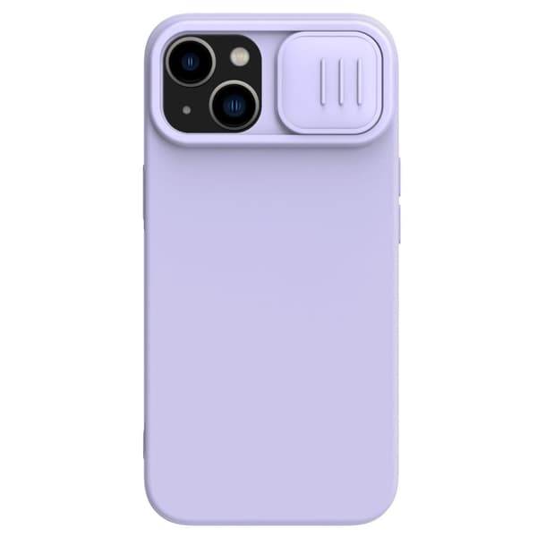 Nillkin CamShield Silikone Cover til iPhone 14 Plus med kamera beskyttelse - Lilla