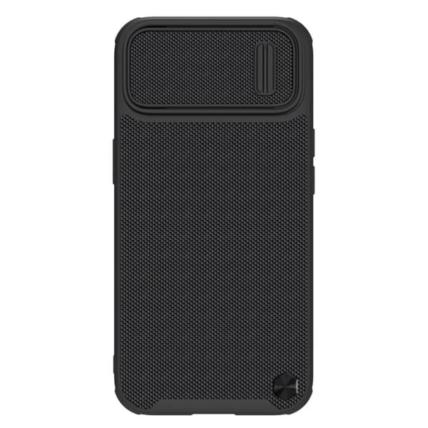 Nillkin Tekstureret S Case til iPhone 14 Plus - Stødsikkert Cover med Kamerabeskyttelse, Sort