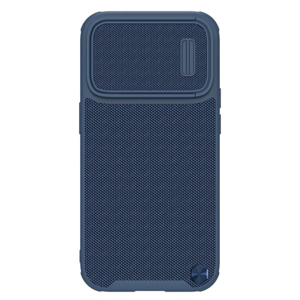Nillkin Texturerat S Case för iPhone 14 Pro Max - Slagtåligt Skal med Kameraskydd, Blå
