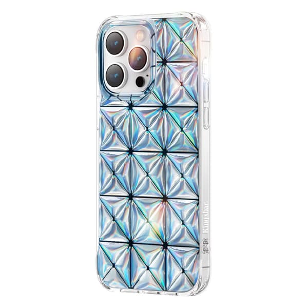 Kingxbar Miya Serie Cover til iPhone 14 Plus Beskyttende Laserfarvet Bagsideetuie