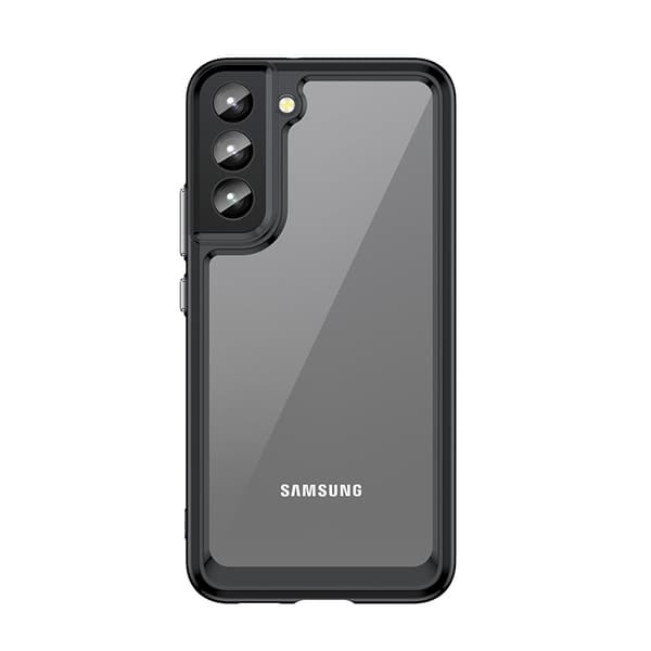 Ulkotila Kotelo joustava musta kehys Samsung Galaxy S23+ suojakuori