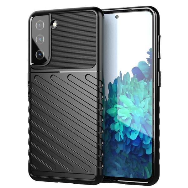 Thunder Case robust silikone etui til Samsung Galaxy S23+ i sort