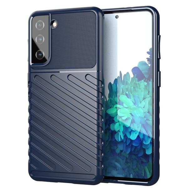RoboSkjold Samsung Galaxy S23 Blå Silikone Cover - Stødsikkert Beskyttelse Etui