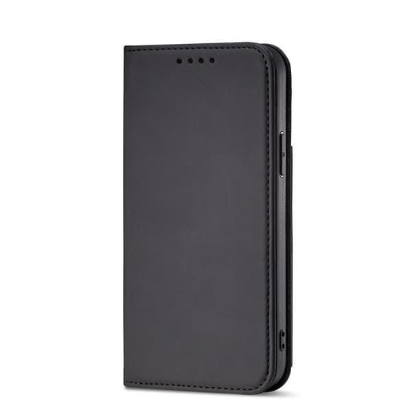 Samsung Galaxy S23 Ultra Magnet Kortholder Etui Sort - Flip Cover, Pung & Stativ Funktion