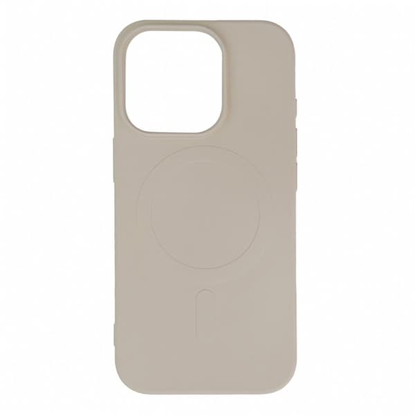Flytande Silikon MagSafe Skal för iPhone 16 Pro Max - Beige