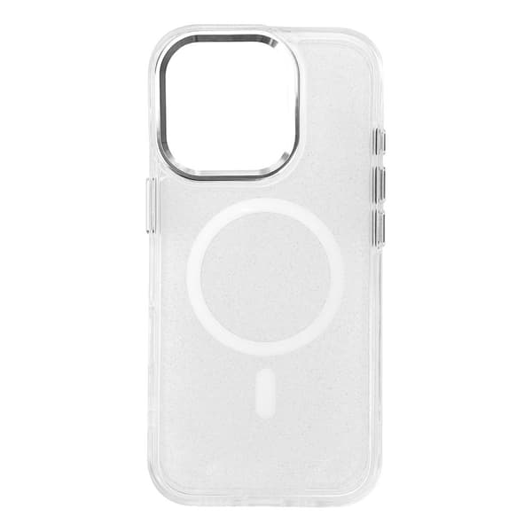 Magneettinen Glitter Kotelo iPhone 16 Prolle - Valkoinen Kimallus