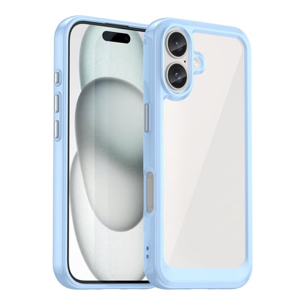 Avaruuskotelo Gelikehys Kotelo iPhone 16 Plus - Sininen