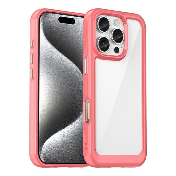 Skyddsfodral Outer Space Gelram iPhone 16 Pro – röd