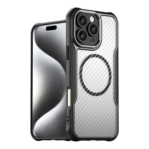 Leading Series Silikone Etui med MagSafe til iPhone 16 Pro - Sort