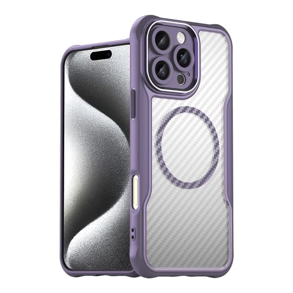 Førende Serie Silikoneetui med MagSafe til iPhone 16 Pro Max - Lilla