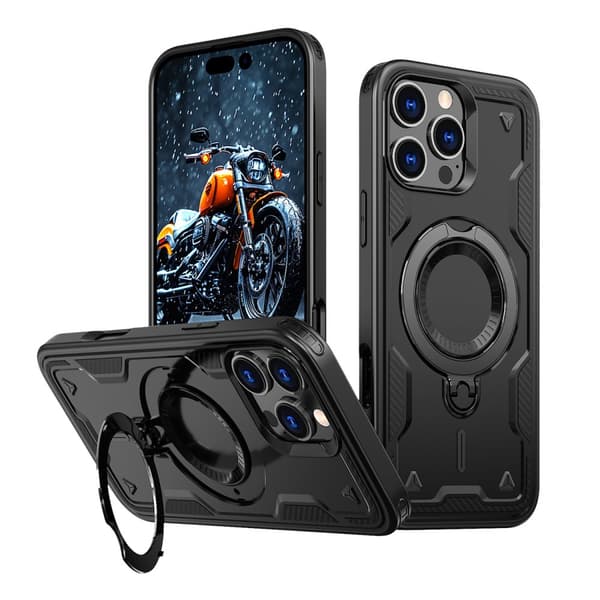 Hybrid Armor Trendy Cover med MagSafe til iPhone 16 Pro Max - Sort