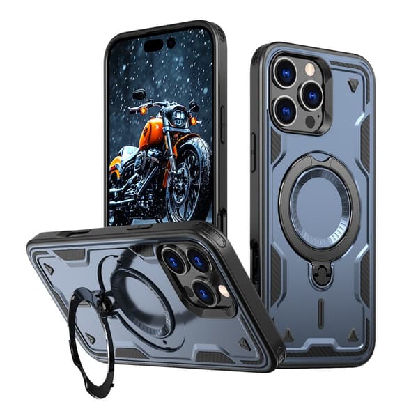 Hybrid Armor Trendy Cover med MagSafe til iPhone 16 Pro Max - Blå