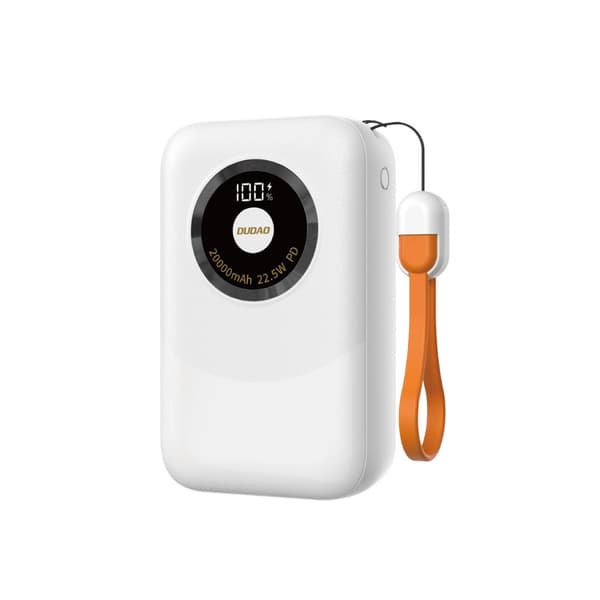 Powerbank Dudao K21Pro Mini 20000mAh 22.5W - hvid