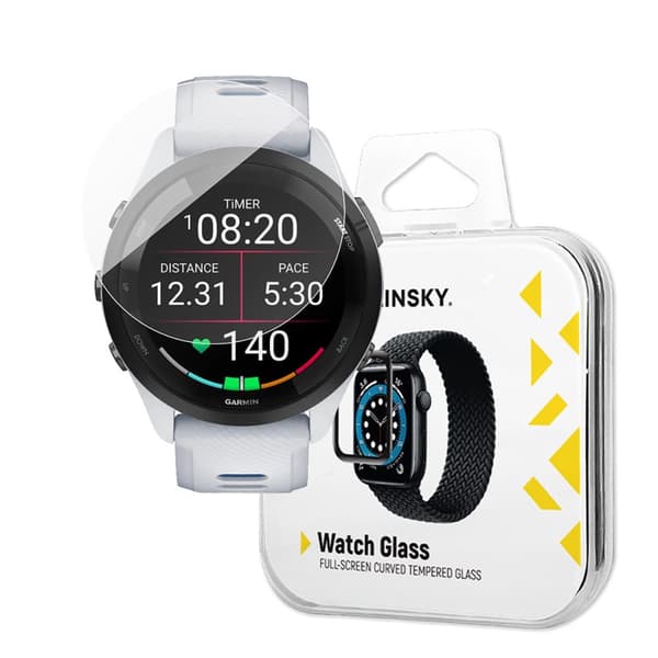 Wozinsky Karkaistulasi Täysi Liima, Garmin Forerunner 265S 46mm (2 kpl)