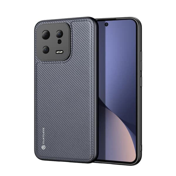 Dux Ducis Fino fodral för Xiaomi 13, skyddshölje med silikonkant, grått