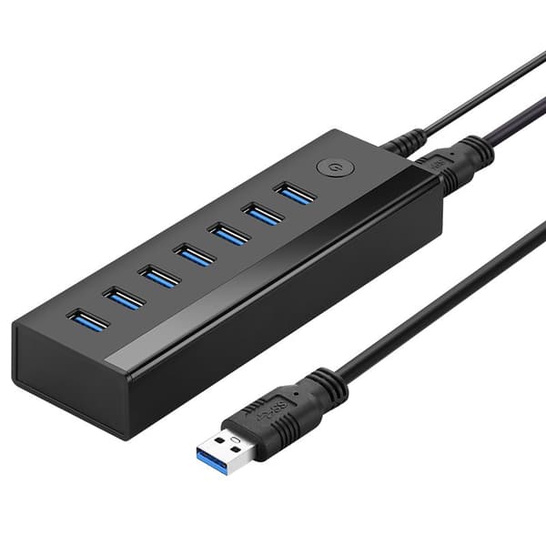 Ugreen Multifunktionellt HUB 7-i-1 USB-A - 7xUSB-A 5Gb/s svart (US219)
