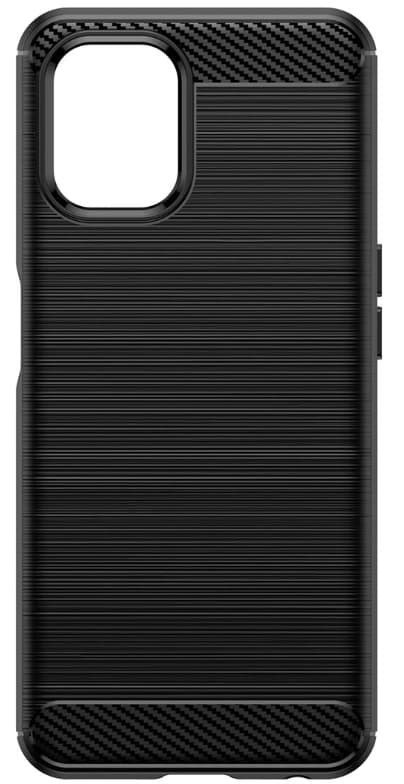 Carbon Cover fleksibelt silikone-etui til Realme 10 5G / 9i 5G - Sort