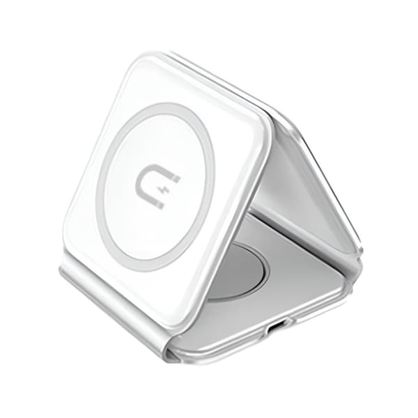 Trådlös Laddare 3-i-1 Dudao A11N 15W Vit med USB-C Kabel