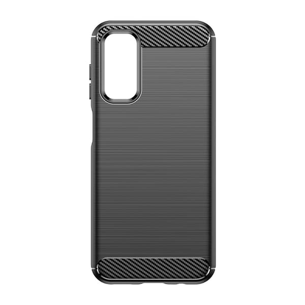 Samsung Galaxy M14 Fleksibelt Kulstof Mønster Etui - Sort