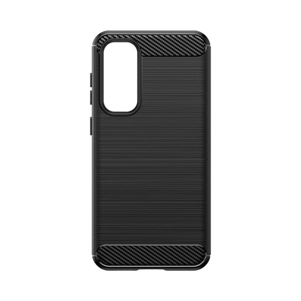 Flexibelt Karbonmönstrat Skal för Samsung Galaxy S23 FE – Svart Carbon Case