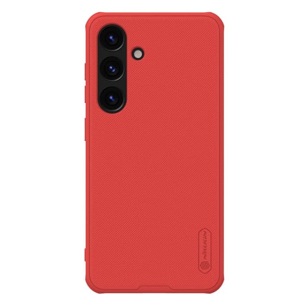 Nillkin Super Frosted Shield Pro Stöttåligt Skal för Samsung Galaxy S24 - Röd