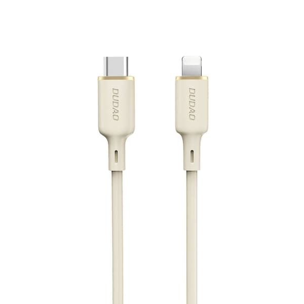 Dudao L7SCL 30W USB-C - Lightning Kaapeli 2m, Beige