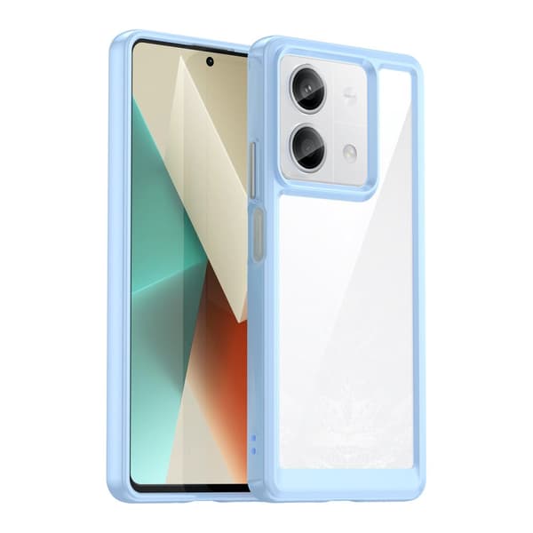 Exklusivt Rymdfärgmönstrat Skal med Gelram till Xiaomi Redmi Note 13 Pro - Blå