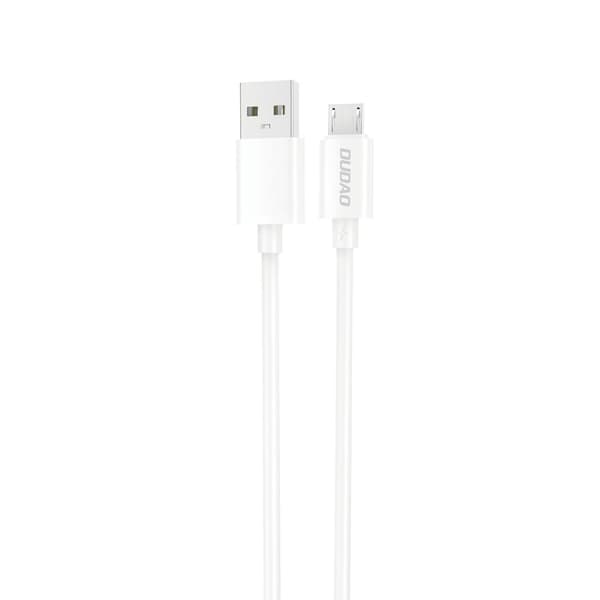Dudao L4SM USB-A till mikro USB Kabel, 2A, 1m - Vit