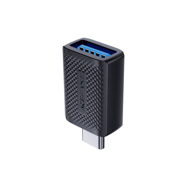 Acefast J1 USB-A 3.0 (hun) til USB-C 3.0 (han) Adapter, 5Gb/s, Sort