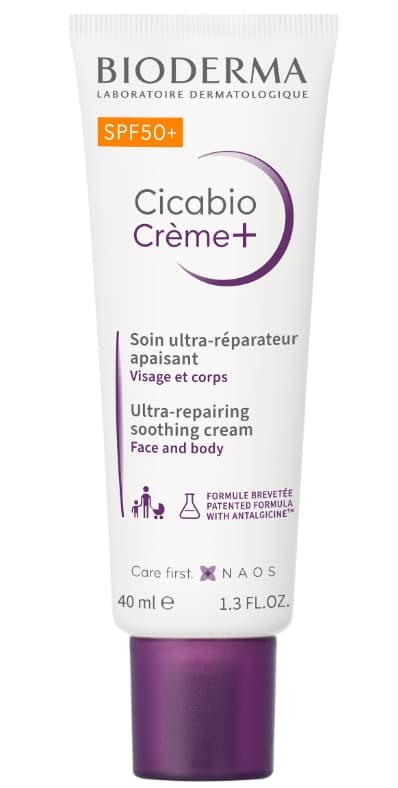 Bioderma Cicabio Creme+ Rauhoittava ja Korjaava Creme SPF 50+, 40 ml