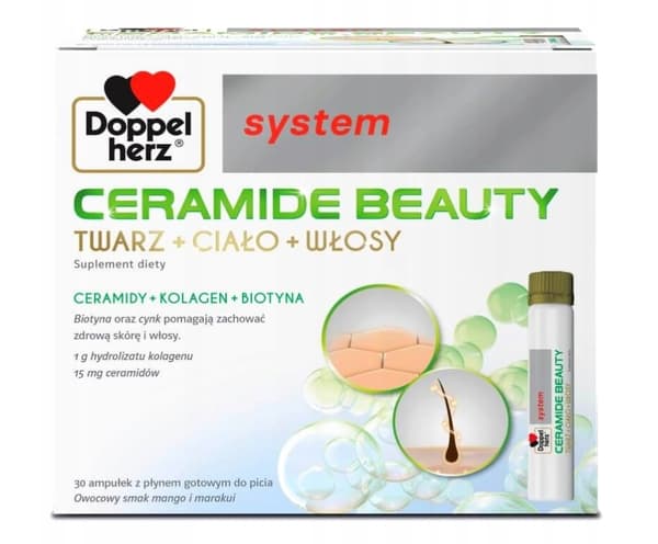 Doppelherz System Ceramide Skönhet, 30 x 25 ml