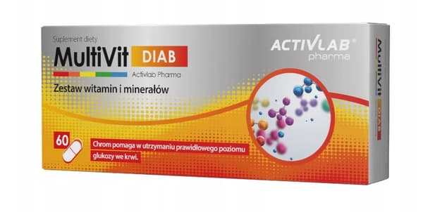 ActivLab Pharma Multivitamin til Diabetikere, 60 kapsler