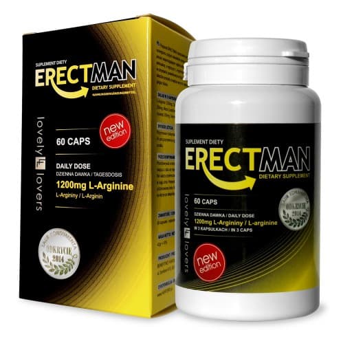 Lovely Lovers Erectman - Tehostettu Erektio ja Potenssi miehille, 60 kapselia