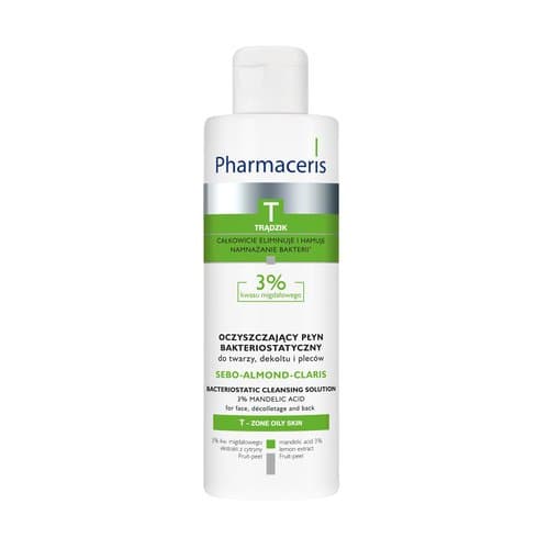 Pharmaceris T SEBO-ALMOND-CLARIS Bakteriostatisk vätska med 3% mandelsyra 190 ml/-> Pharmaceris T SEBO-ALMOND-CLARIS Bakteriostatisk Almondvätska 190m