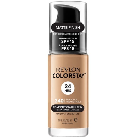 Revlon ColorStay SPF15 Foundation til kombineret og fedtet hud, 340 Early Tan, 30 ml