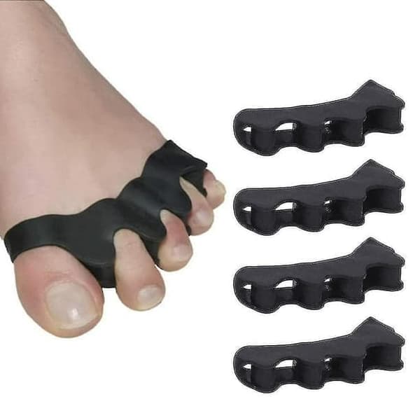 4st mjuk silikonknyst tåkorrigerare Nagelskydd tå Hallux Valgus Plattångsspridare