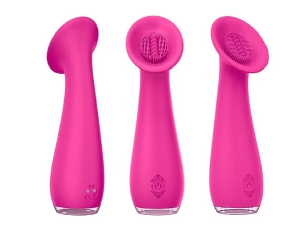 S-Hande Solrosen - Multifunktions Vibrator med Belysning, 9 Vibrationsmønstre - Rød Rose