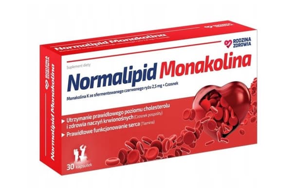 Rodzina Zdrowia Normalipid Monakolin, 30 kapslar