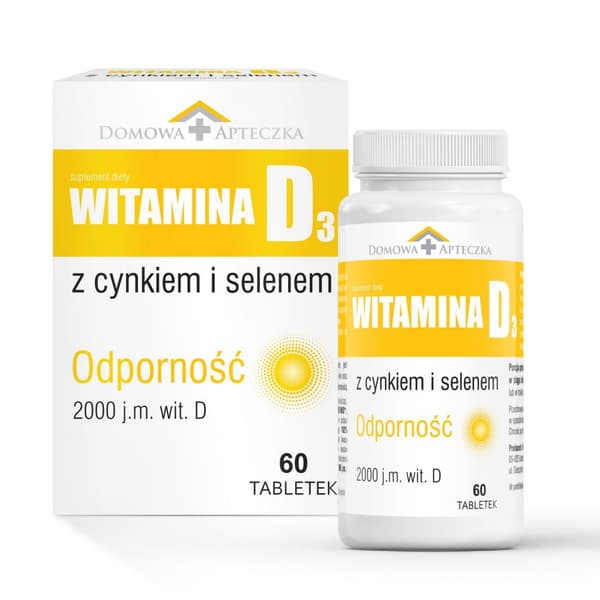 Kotilääke Skandiva, D3-vitamiini sinkillä ja seleenillä, 60 tablettia