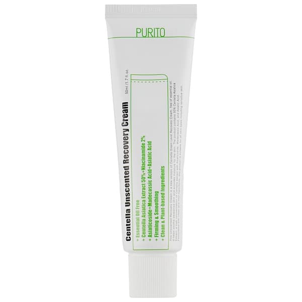 Purito Centella Asiatica Lugtfri Regenererende Creme, 50ml