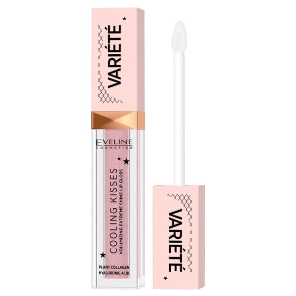 Eveline Kosmetik Variete Kølende Læbeglans 02 Sugar Nude, 6.8 ml