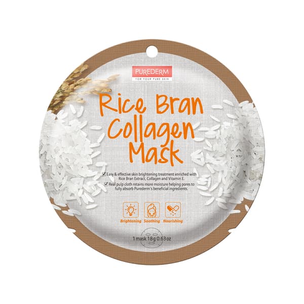 Ris Bran Kollagen Ansiktsmask i ark, 18g